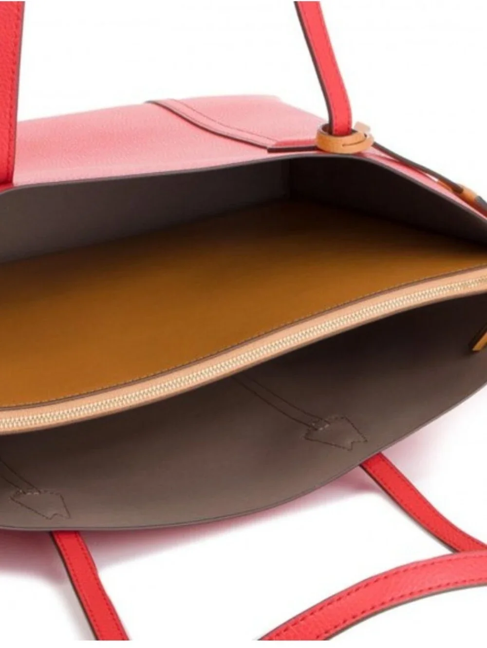 Tory Burch Perry Triple-Compartment Tote in Brilliant Red